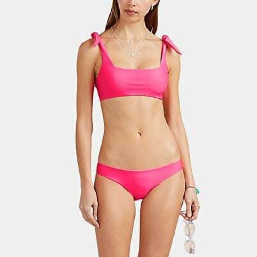 MIKOH pink bikini top